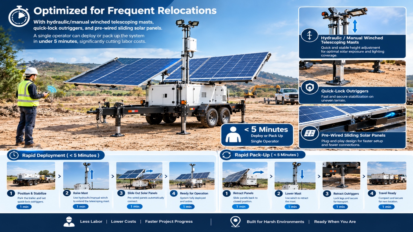 Built for the Bumps: Rugged Mobile Solar Trailers for Rough Terrains