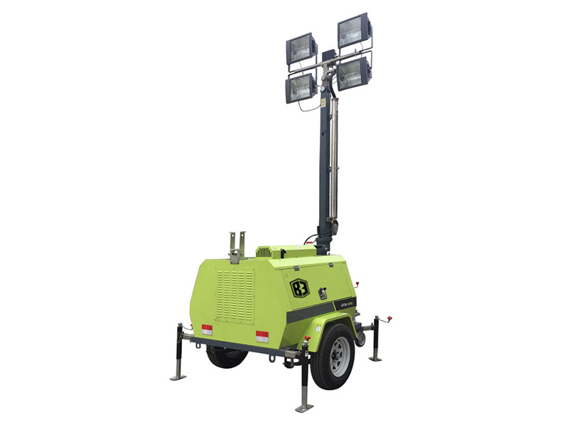 Compact Mobile Trailer Diesel Generator Light Tower YGNE YY-4TN4000