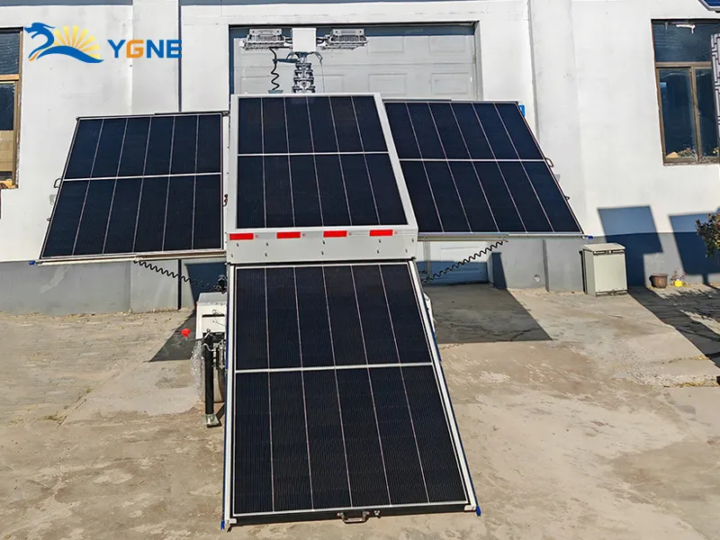 Mobile Solar Light Tower 9M\4×150W LED\4×440W solar panels\6×200AH GEL/LiFePO4