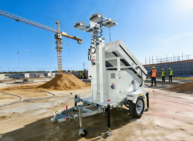 Hybrid Solar Generator Light Towers