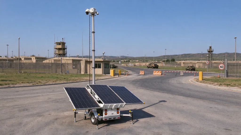 Tactical Mobile Solar Surveillance Trailers for Defense & Military Applications