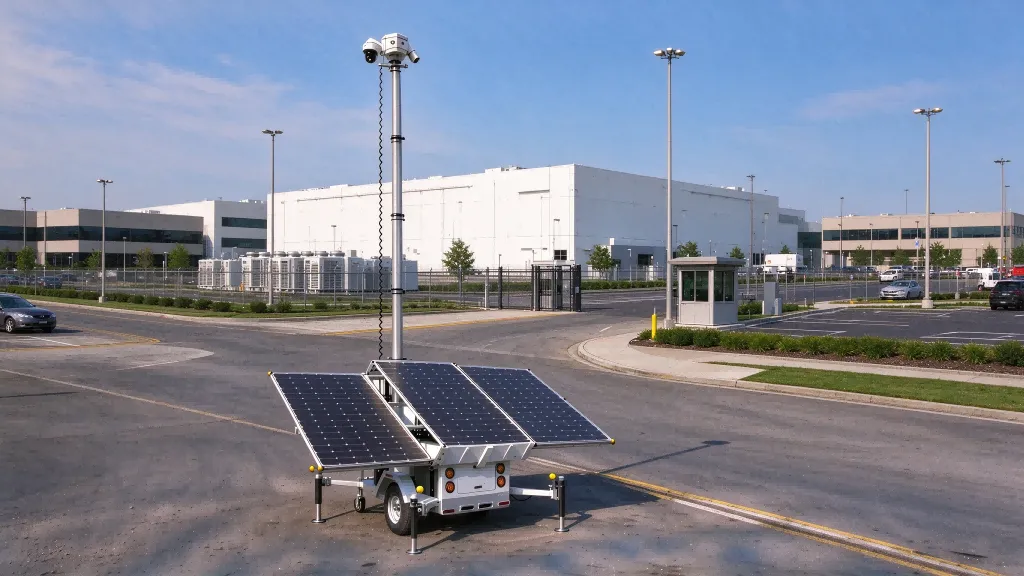 Portable Solar Lighting Towers for Data Centers & Hyperscale Facilities