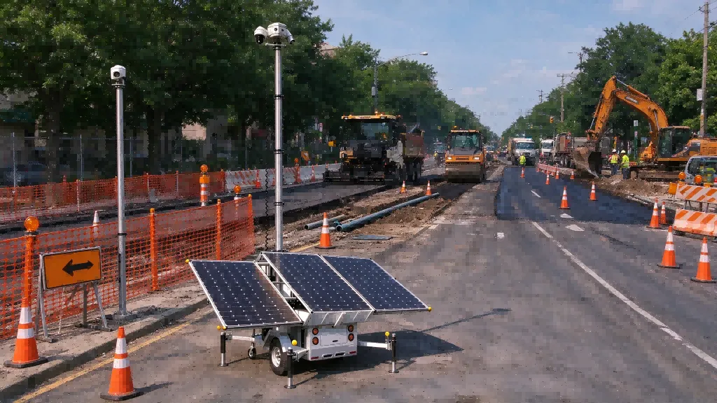Mobile Solar Trailers for Municipal Road Maintenance & Construction