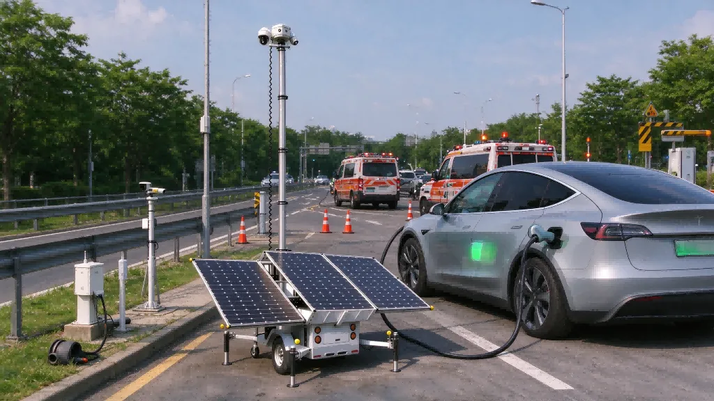 Mobile Solar Trailers for Emergency EV Charging & Roadside Assistance
