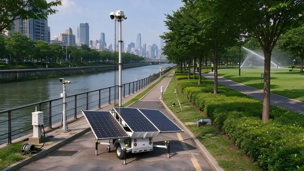 Mobile Solar Surveillance Trailers for Urban Greening & Water Resources Monitoring