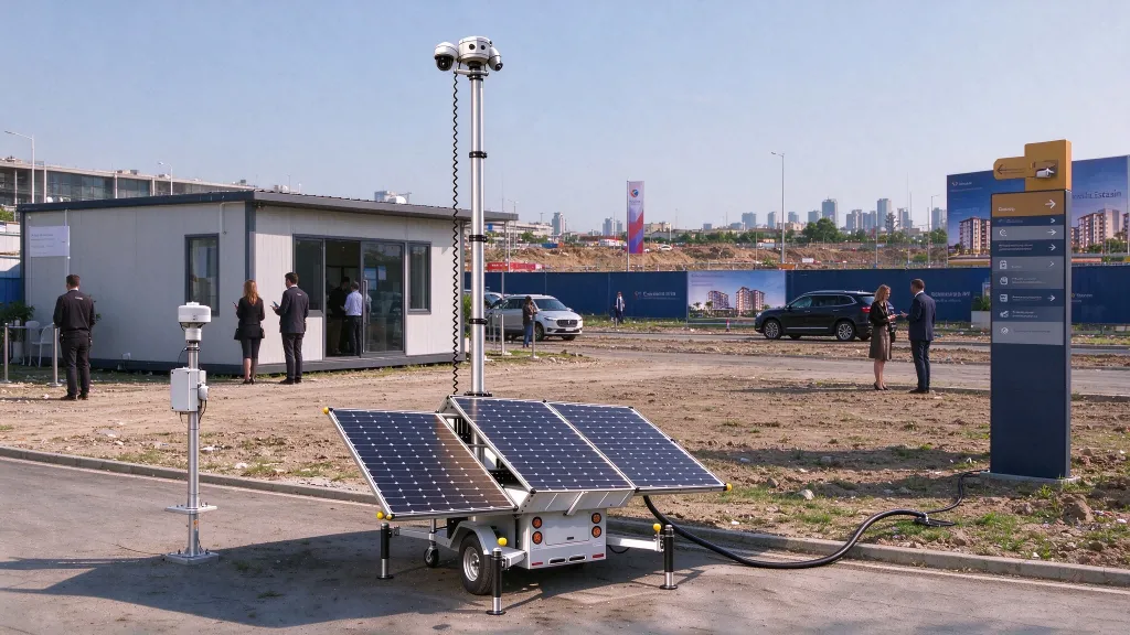 Mobile Solar Trailers for Remote Infrastructure & Real Estate Sales Centers