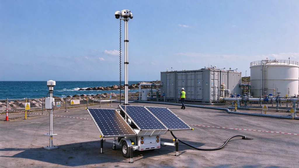 Solar-Powered CCTV Systems for Desalination Plants & Water Treatment Emergency Stations