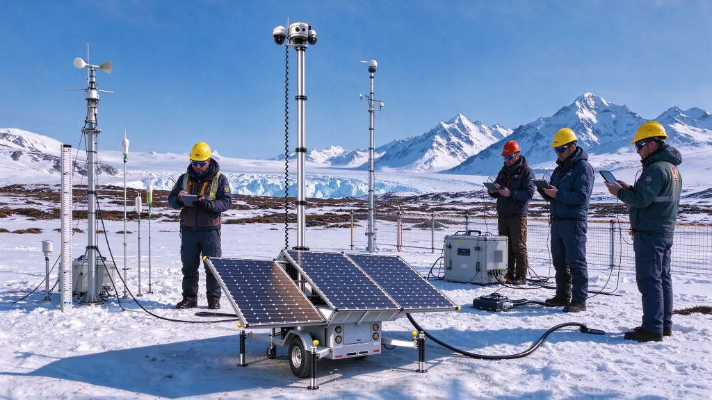 Mobile Solar Trailers for Polar Research & High-Altitude Weather Stations