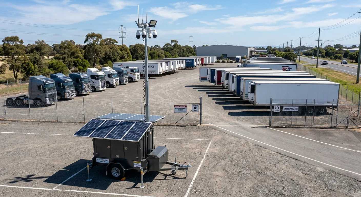 Mobile Solar Security & Light Trailers for Fleet Yards | YGNE