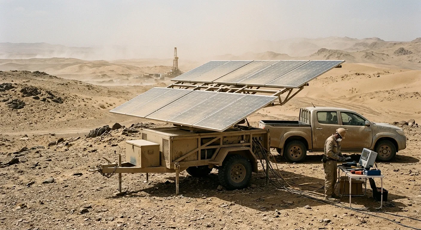 Mobile Solar Trailer for Desert & High-Dust Environments | Heavy-Duty Off-Grid Power
