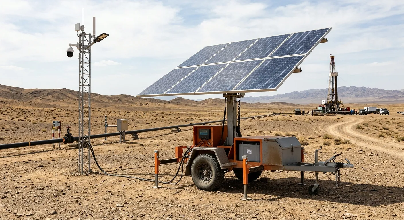Mobile Solar Trailer for Desert & High-Dust Environments | Heavy-Duty Off-Grid Power