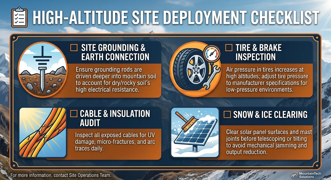 📋 High-Altitude Site Deployment Checklist