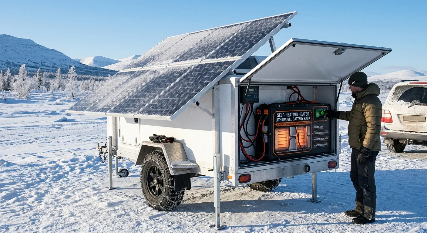 Extreme-Cold & Freeze-Thaw Resilient Mobile Solar Trailers