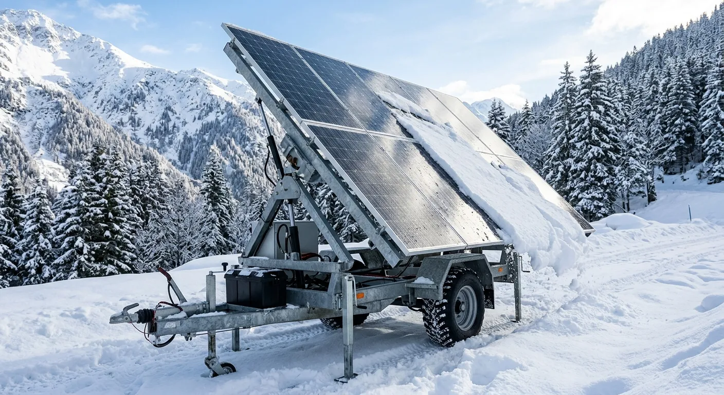 Extreme-Cold & Freeze-Thaw Resilient Mobile Solar Trailers