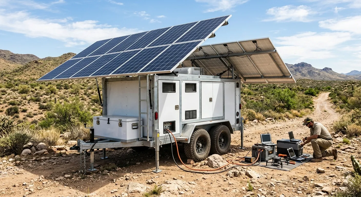 Solar Mobile Trailer for Tropical, High-Humidity & Rain Environments