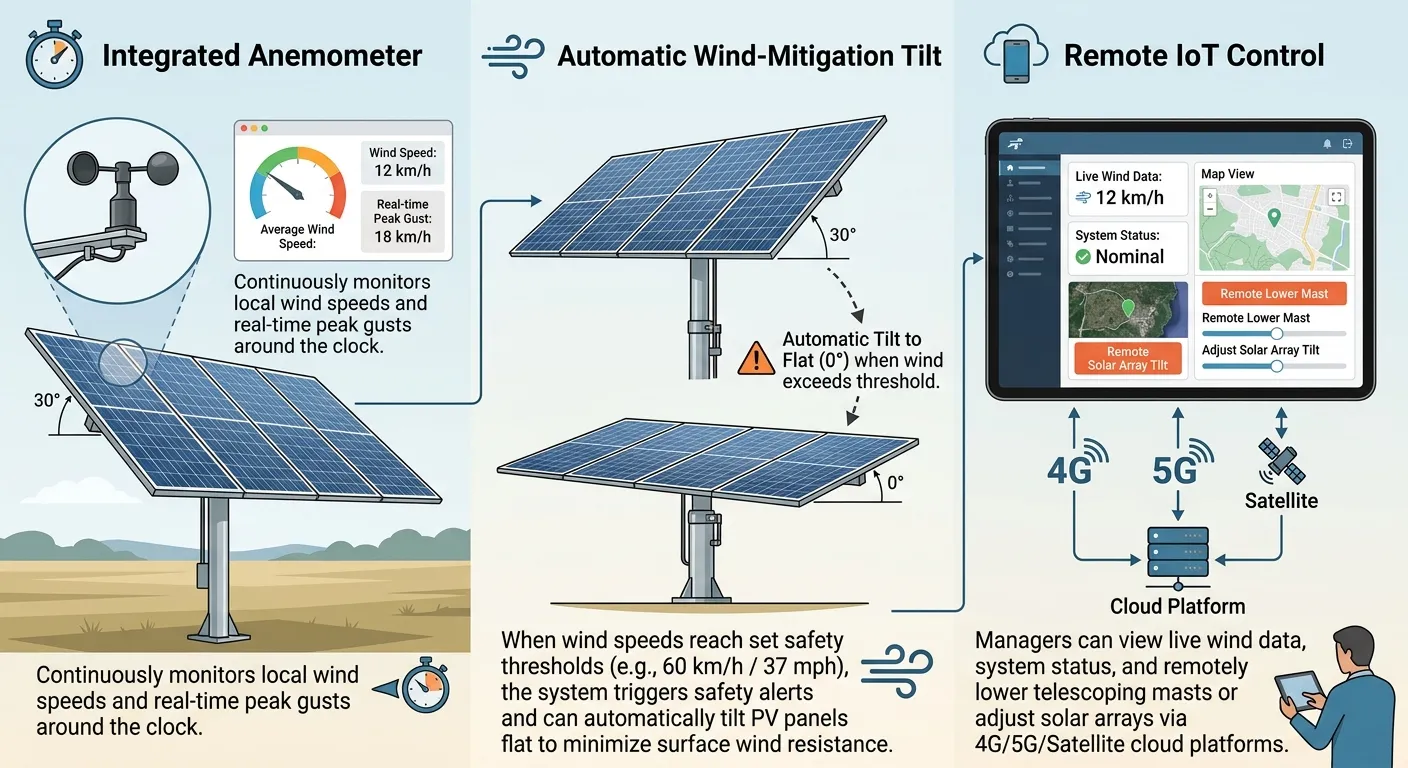 🌪️Autonomous Protection: Smart Wind Sensing & Automatic Safety Protocols