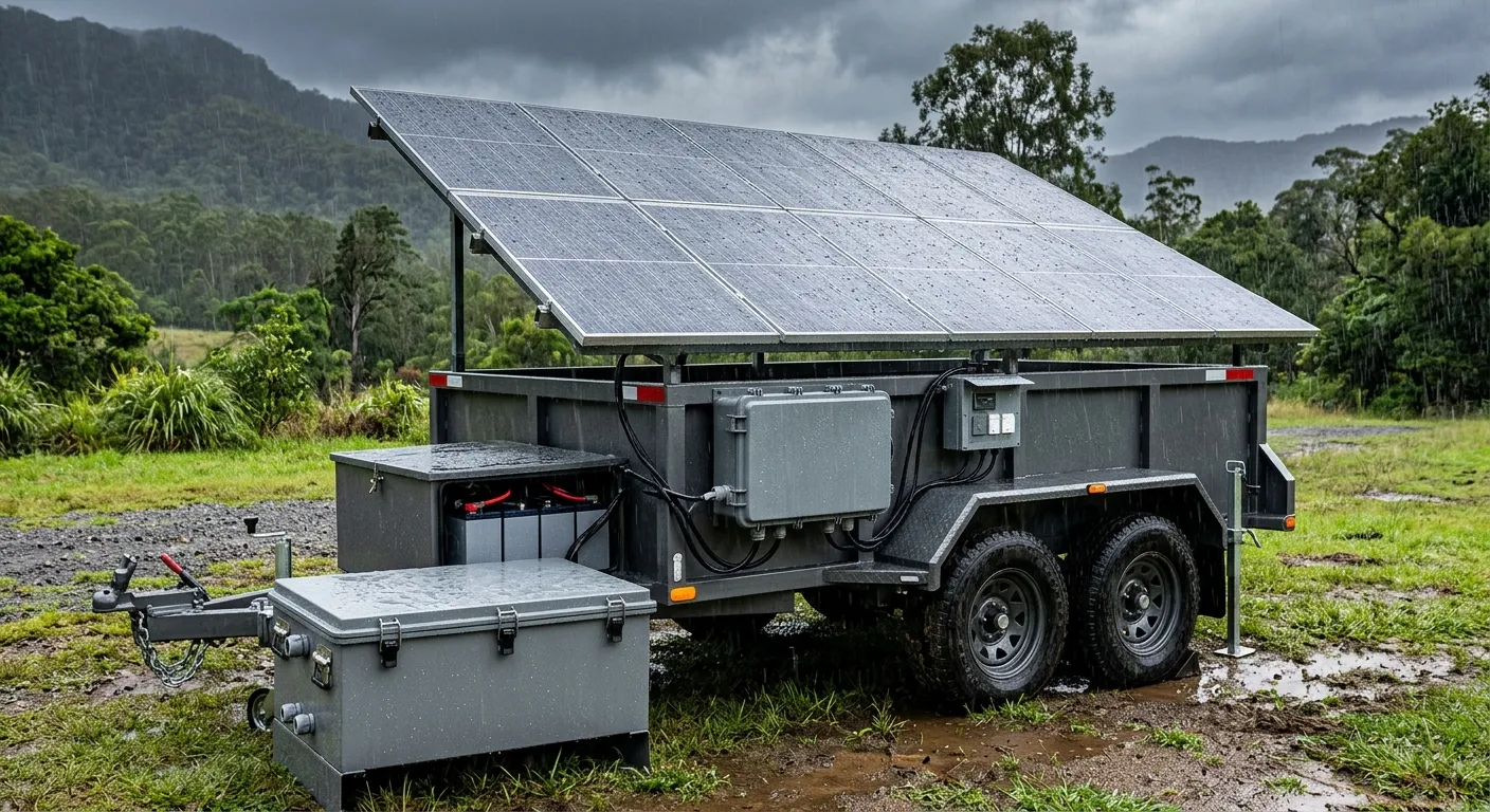 Wind-Resistant Solar Mobile Trailer | Hurricane-Proof Off-Grid Power Solutions | YGNE
