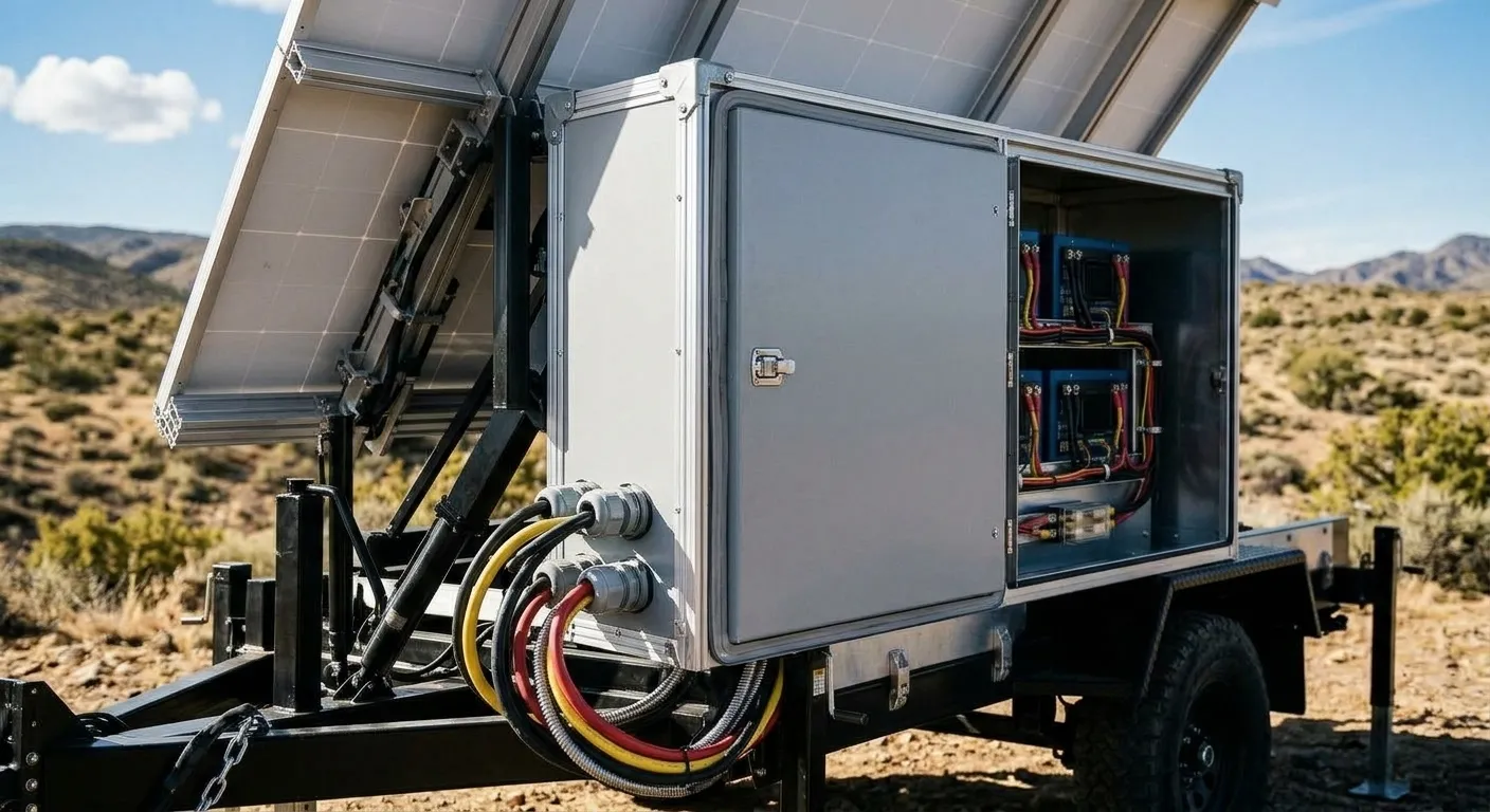 Industrial Solar Mobile Trailer | 24/7 Uninterrupted Power for Low-Sunlight & Long-Term Off-Grid Environments