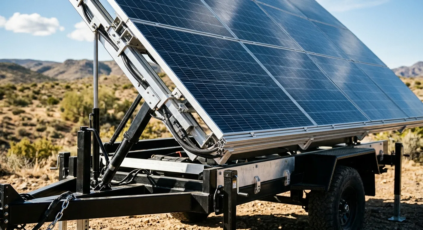 Industrial Solar Mobile Trailer | 24/7 Uninterrupted Power for Low-Sunlight & Long-Term Off-Grid Environments