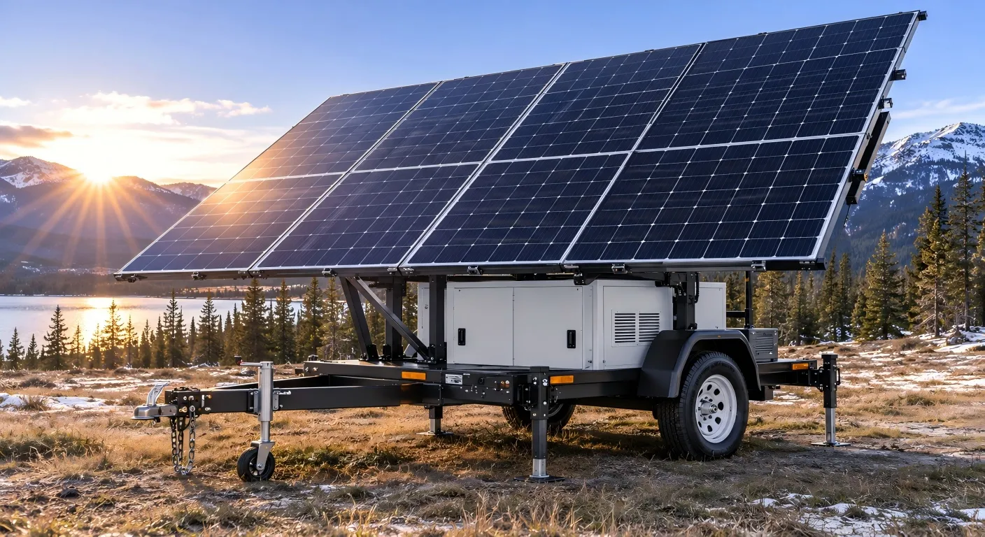 Mobile Solar Surveillance Trailer | Off-Grid Power Solution for Mobile CCTV